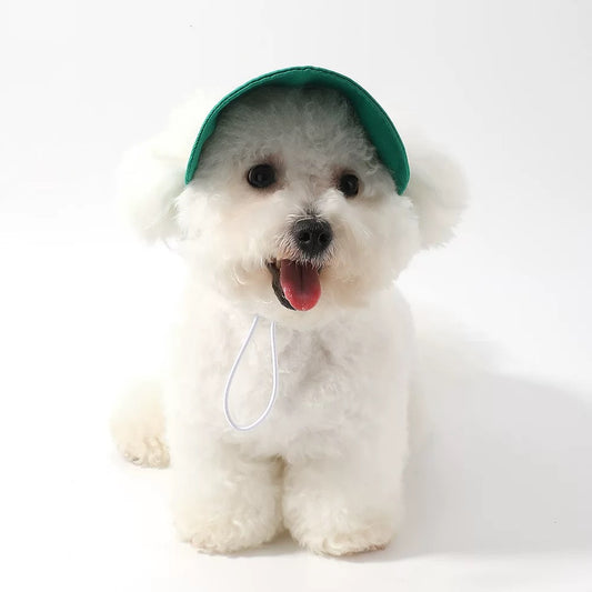 M-Embroidered Dog-Pattern Baseball Cap