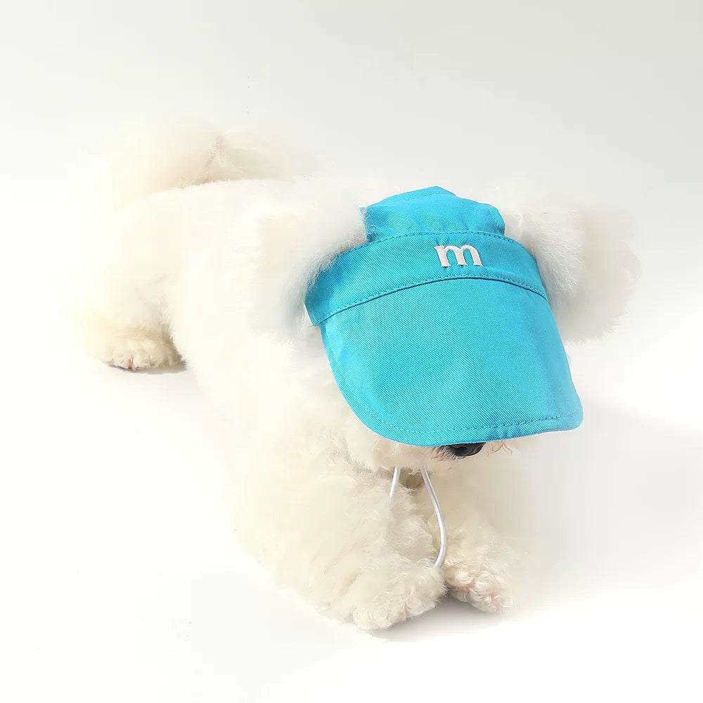 M-Embroidered Dog-Pattern Baseball Cap