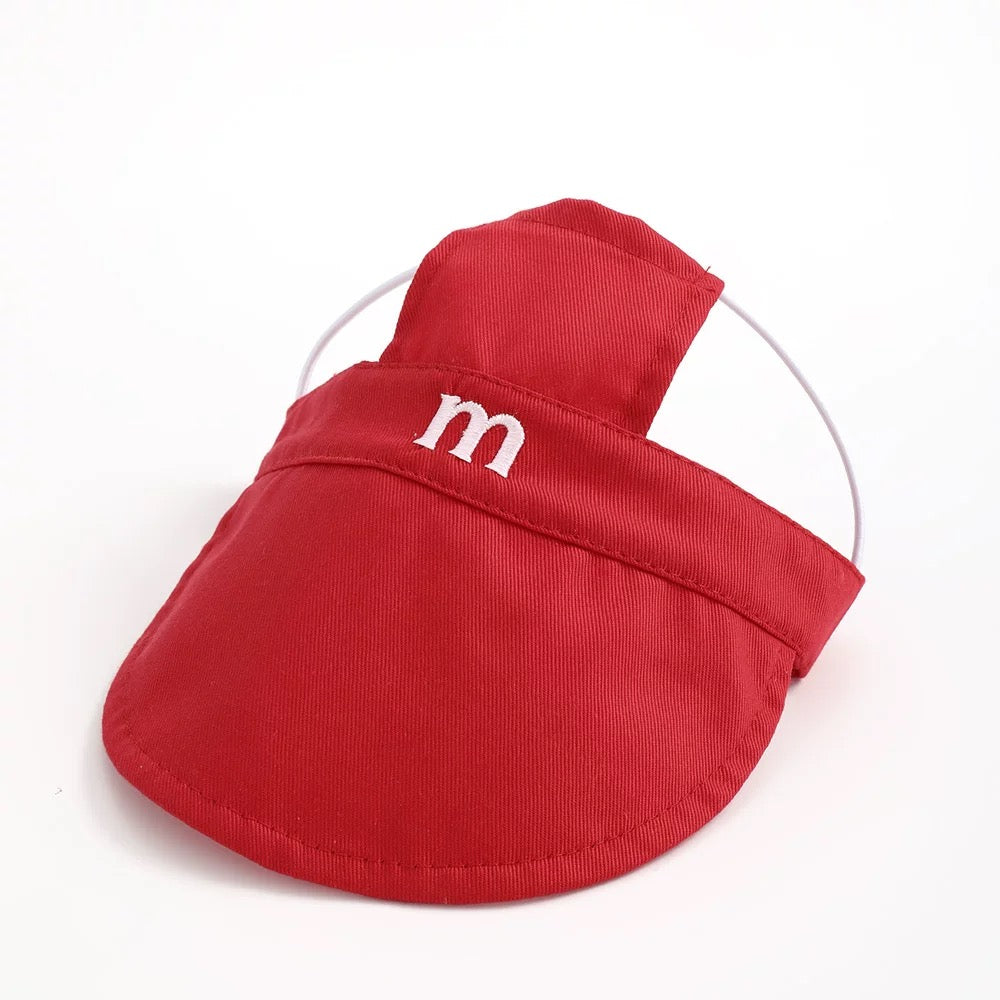 M-Embroidered Dog-Pattern Baseball Cap