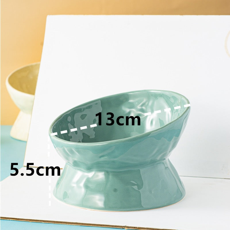 Ceramic Wabi-Sabi Dog Bowl