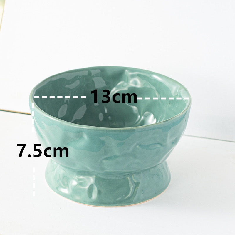 Ceramic Wabi-Sabi Dog Bowl