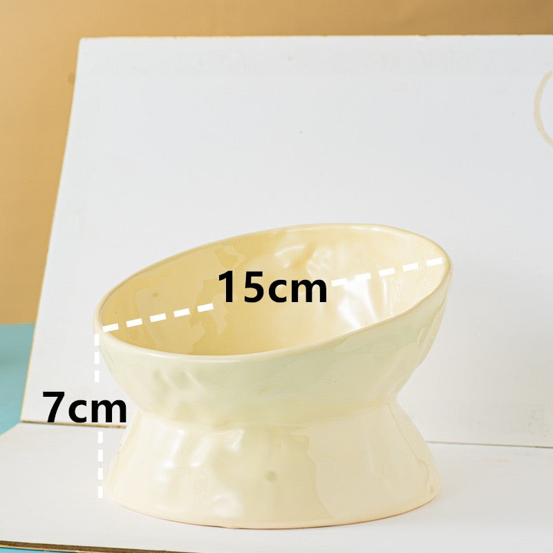 Ceramic Wabi-Sabi Dog Bowl