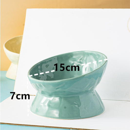 Ceramic Wabi-Sabi Dog Bowl